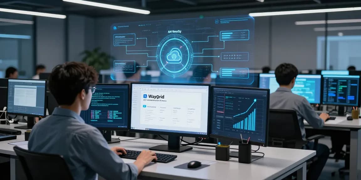 Waygrid's API management platform interface for secure cloud computing and AI technology.